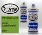 Preview: Mercedes-Benz, Verde Saiph Metallic, 6987: 400ml Sprühdose + 400ml Klarlack - Set, von ATW Autoteile West.